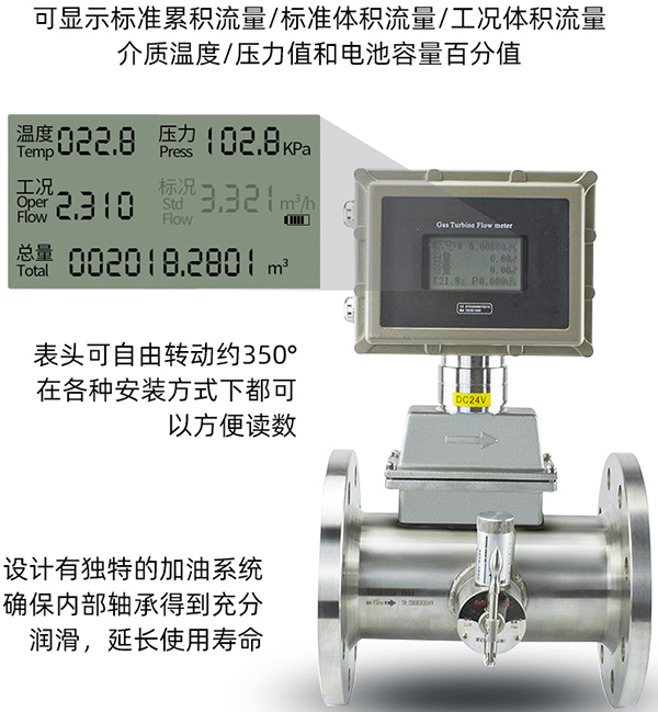 气体涡轮流量计产品图